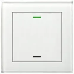 MDT Glastaster II 1-fach RGBW mit Temperatursensor weiß BE-GTL1TW.01