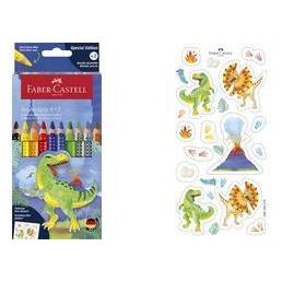 Faber-Castell Farbstiftetui 8+2ST Dino Jumbo Grip (10x) (110922)