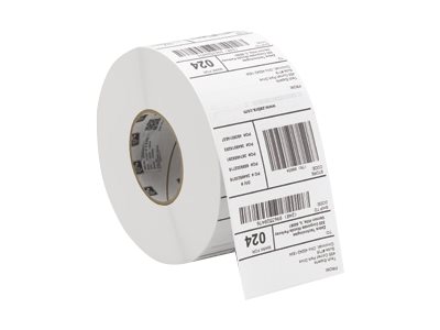 Zebra Z-Select 2000T - Papier - matt - permanenter Acrylklebstoff - Oberseite beschichtet - 139 Mikron - weiß - 102 x 25 mm 4000 Etikett(en) (1 Rolle(n) (ZIPRT3017402)