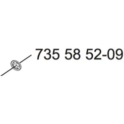 Scheibe hinteres Gehäuseteil 735 58 52-09