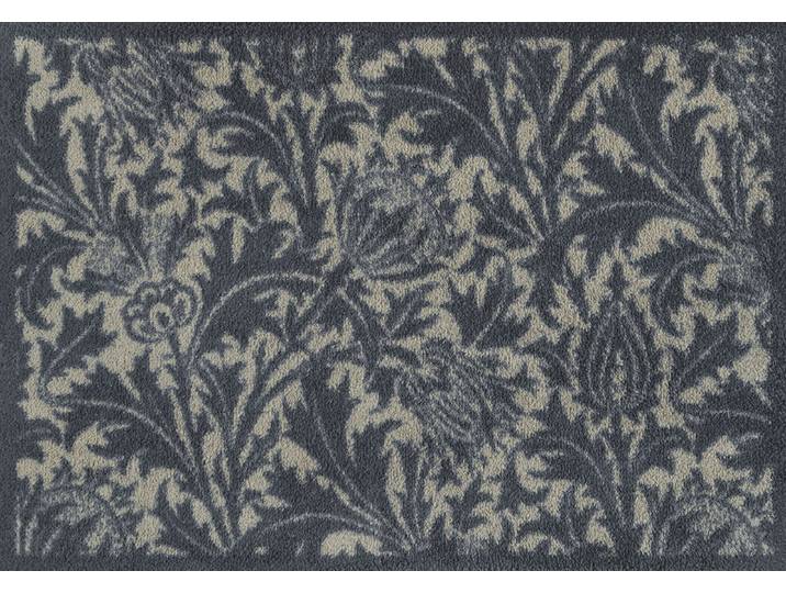 Fussmatte TURTLE MAT Thistle Blue & Gold , blau, B:60cm H:9mm L:85cm, Baumwolle, Teppiche, Fussmatte
