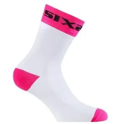 Sixs, Damen, Sportsocken, Kurze Motorradsocken (39 - 42), Weiss, Schwarz, Pink, Mehrfarbig