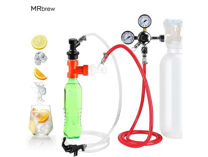 Kit de satisfaction de bière à domicile, CO2 Sochi, robinet de pique-nique en plastique, assemblage de ligne de gaz de 1.5m, eau gazeuse, bricolage