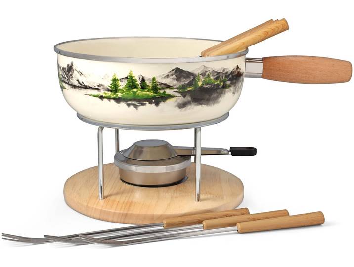 Nouvel Fondue-Set Bergsee 9-teilig
