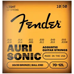 Fender 80/20 Bronze Acoustic Strings (12-String) - Saiten Westerngitarre