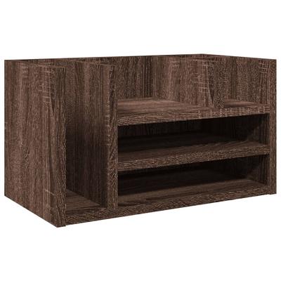 Helloshop26 - Büroschrank-Organizer Holzwerkstoff braune Eiche