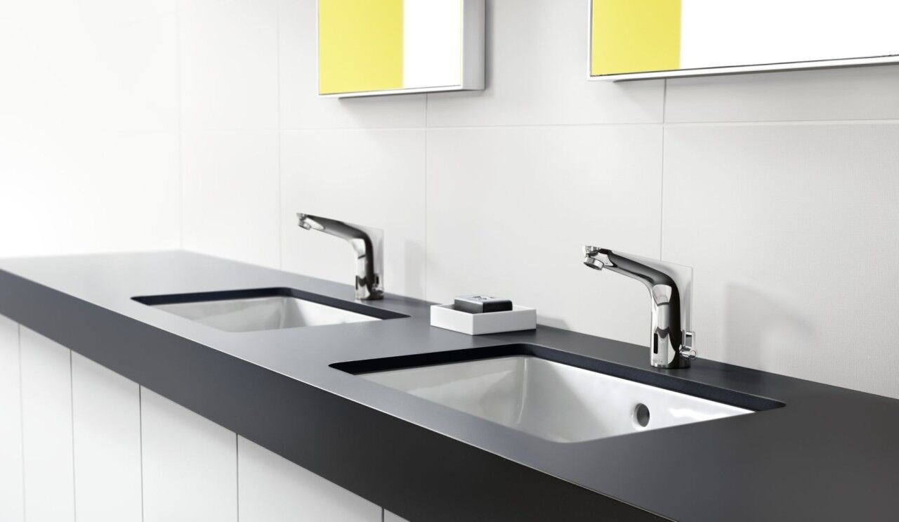 Hansgrohe Waschtischmischer Elektronik Focus chrom Batterieversion mit Mischung, 31171000 31171000