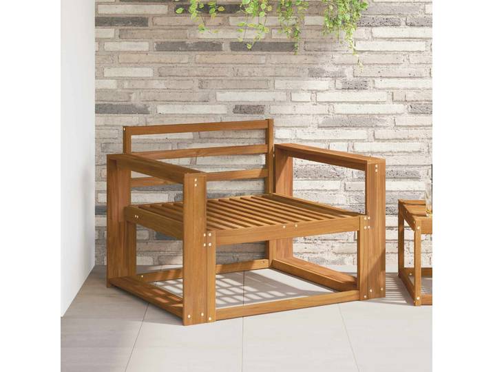 vidaXL Outdoor Mittelsofa Natur