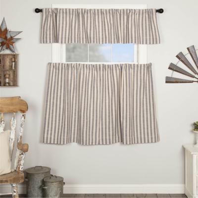 VHC Brands Market Place Blue Ticking Stripe Tier Set of 2