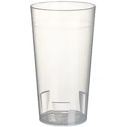 Starpak 10 Mehrweg-Trinkbecher 0,3 l Ø 7 cm · 13 cm transluzent unzerbrechlich