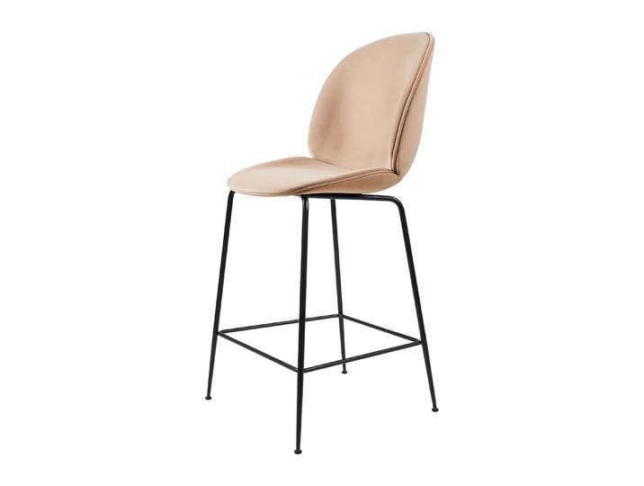 GUBI Beetle Fully Upholstered Barhocker niedrig Sunday 034-black