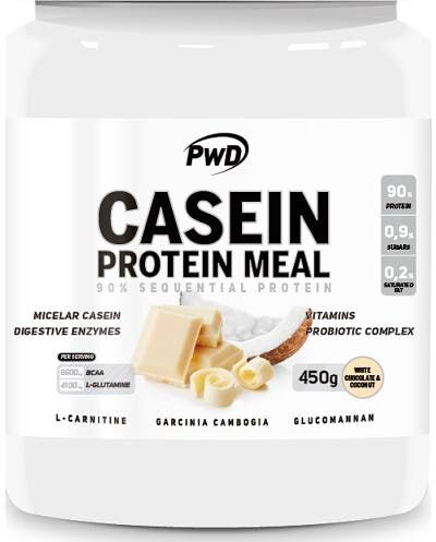PWD Casein Protein Meal Chocolate Blanco y Coco 450 g