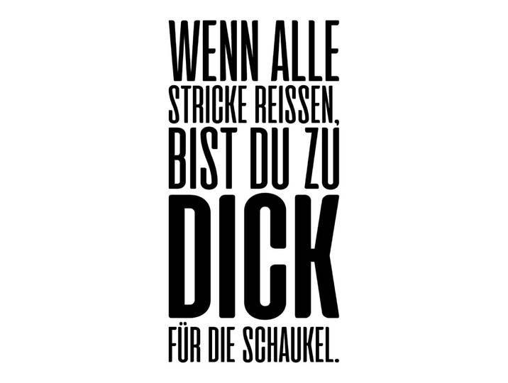 Wanddekoobjekt QUEENCE Wenn alle Stricke reissen, ... , schwarz (schwarz, weiß), B:30cm H:45cm T:0,1cm, Stahl, Wanddekoobjekte, Wanddekoobjekt, Stahlschild, Blechschild, Spruch, Witzig, Wanddeko, retro, 20x30cm