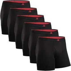 DANISH ENDURANCE Boxershorts Bamboo Trunks with fly, Größe XXL in Schwarz Schwarz
