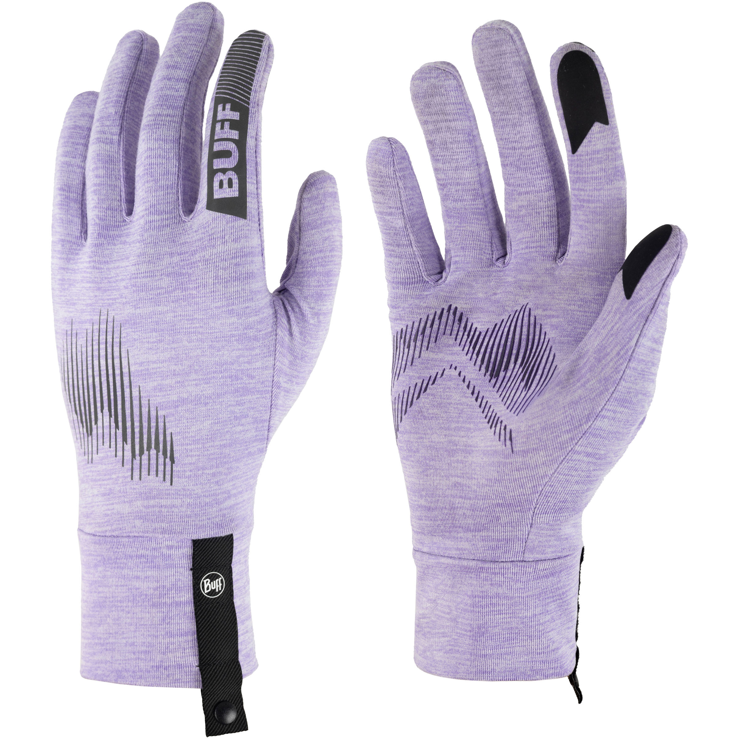Buff Dryflx G DFX Fingerhandschuhe lila Größe M Laufen Schnell trocknend