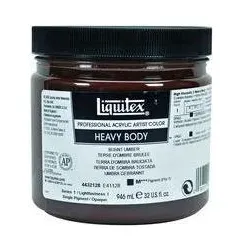 Winsor & Newton, Künstlerfarbe + Bastelfarbe, Heavy Body 946ml Burnt umber 128 (946 ml)