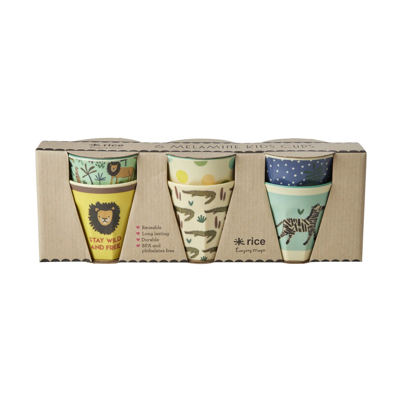 RICE kinderbekers small 6-pack Multi