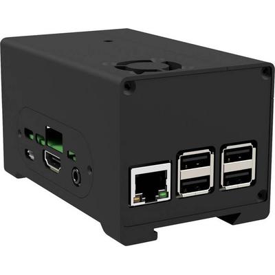 Joy-it Aluminiumgehäuse Passend für (Entwicklungskits): Raspberry Pi®, StromPi 3 inkl. Batteriefach, abnehmbare GPIO Abdeckung