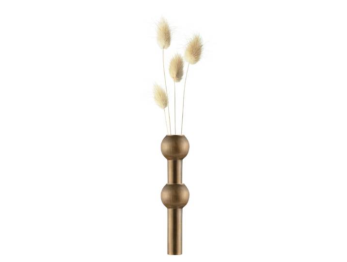 Stoff Nagel - Vase, brüniertes Messing