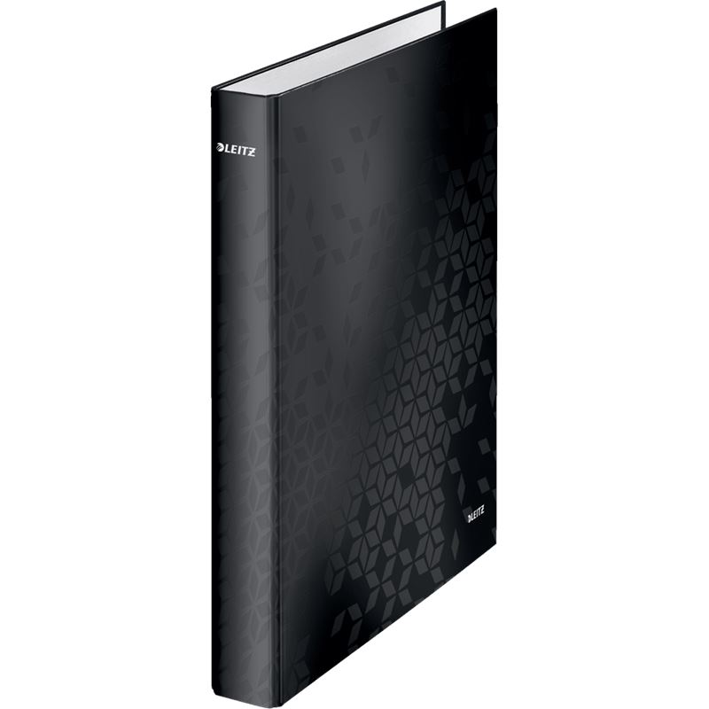 LEITZ WOW Ringbuch 2-Ringe schwarz 4,0 cm DIN A4