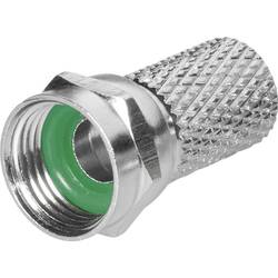 TRU COMPONENTS TC-2520041 F-Stecker Mit Gummidichtung Anschlüsse: F-Stecker Kabel-Durchmesser: 6.8 mm 100 St.