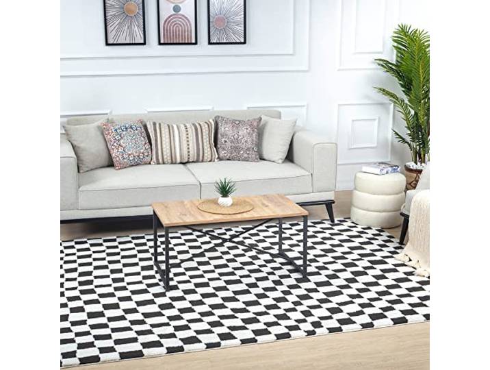 Livabliss Irina Pula Teppich 200x275 cm – Schwarz, Weiß