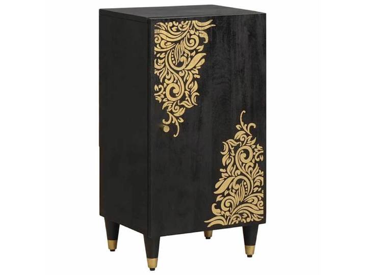 Commode Et Enfilade - - bahut rangement - noir - 1 porte - 40 x 33 x 75 cm &958794