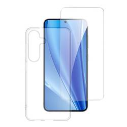 4Smarts 360° Protection Set Hülle + Schutzglas Set Samsung Galaxy S25 Transparent Induktives Laden 541343