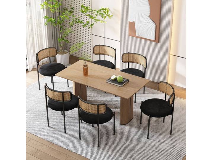 Chaise Salle A Manger Velours Noir Chaise Moderne FloraGrace Pour Salle A Manger Facile A Assembler 45x40x75cm