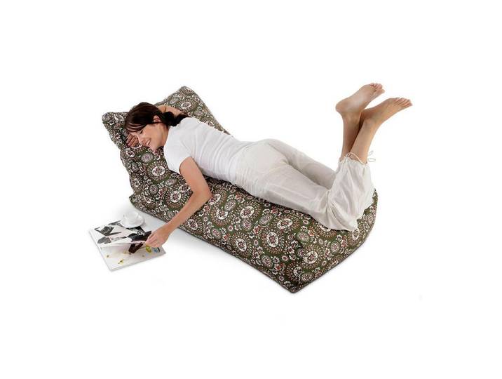 Smoothy Sitzsack SMOOTHY Lounge Bed Sitzsack–100% Baumwolle, ergonomisch & komfortabel