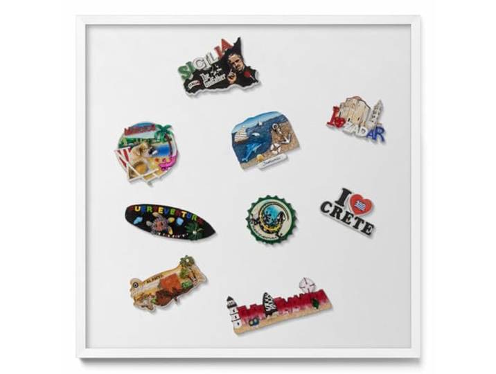 Tulup Magnettafel Pinnwand 50x50 cm Kunststoffrahmen Weiß Farbe Magnetisch Minimalistisch Wandtafel Memoboard Organisation Notiztafel für Zuhause Schule Küche Büro Konferenzraum