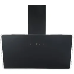 RESPEKTA Dunstabzugshaube Lora, EEK A++, Breite 90 cm, 3 Leistungsstufen, Touch Control Steuerung, Schwarz