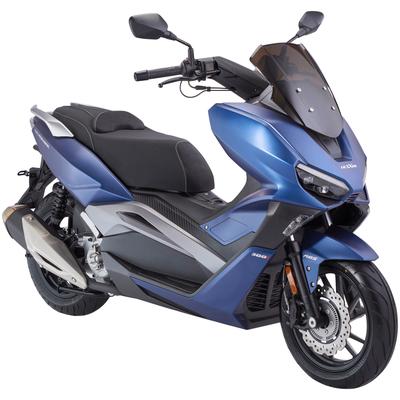 Motorrad LUXXON "Silvermax", blau (blau, schwarz), Motorroller, 120 km/h, B:755cm H:1.130cm L:1.930cm