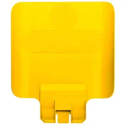 Hinweistafel für Rubbermaid Slim Jim Recycling-Station | HxBxT 36,2x30x4,4cm | Polypropylen | Gelb von PROREGAL