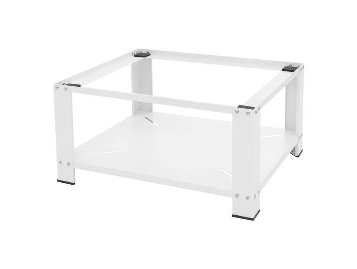 Ml-Design Waschmaschinen Untergestell, Weiß, Metall, 63x32x54 cm, Waschküche, Waschmaschinenschrank
