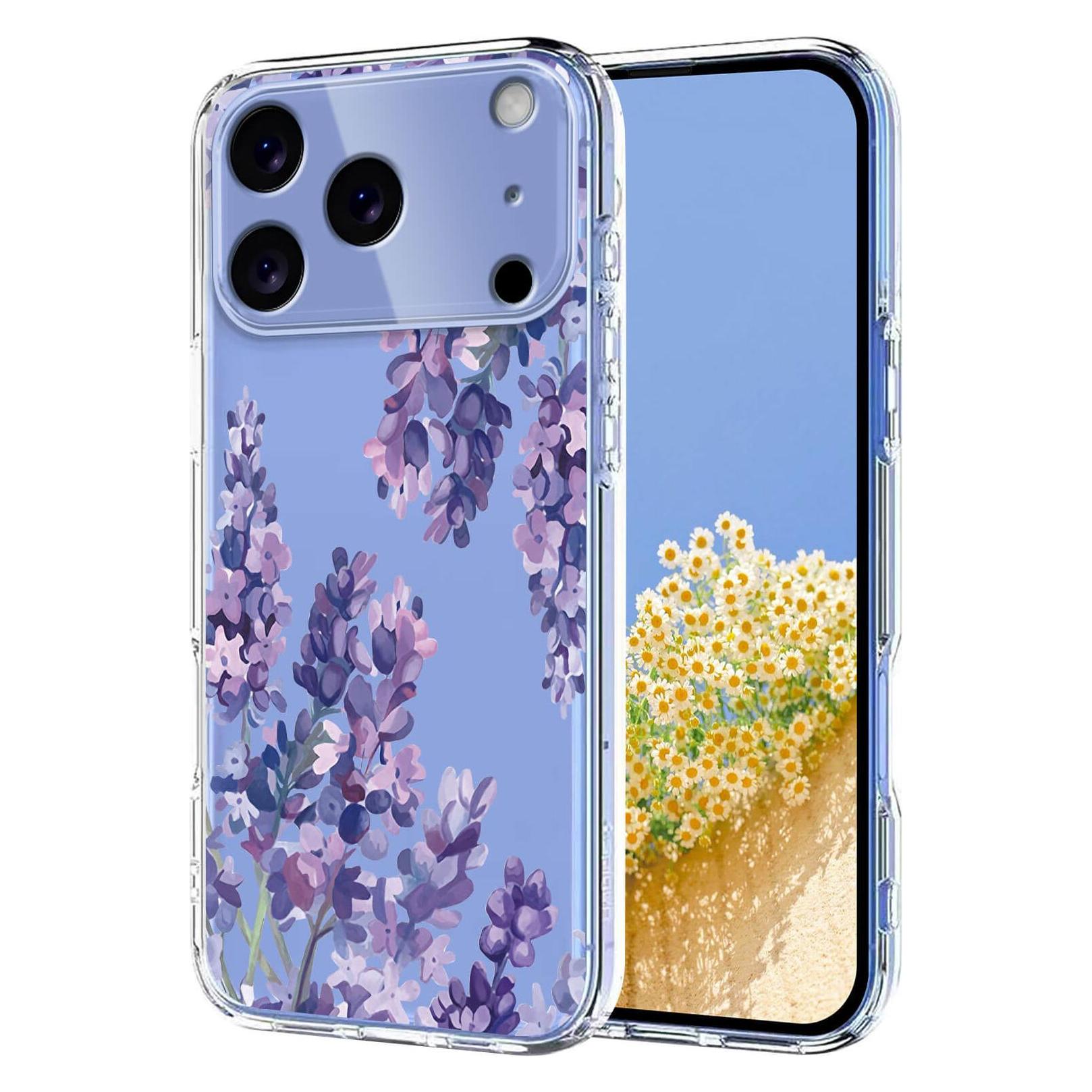 Cover-Discount iPhone 17 Pro - Silikon Gummi Hülle Blumen (Apple iPhone 17 Pro) (62883448)