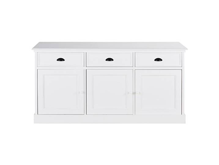 Buffet 3 portes 3 tiroirs blanc L156