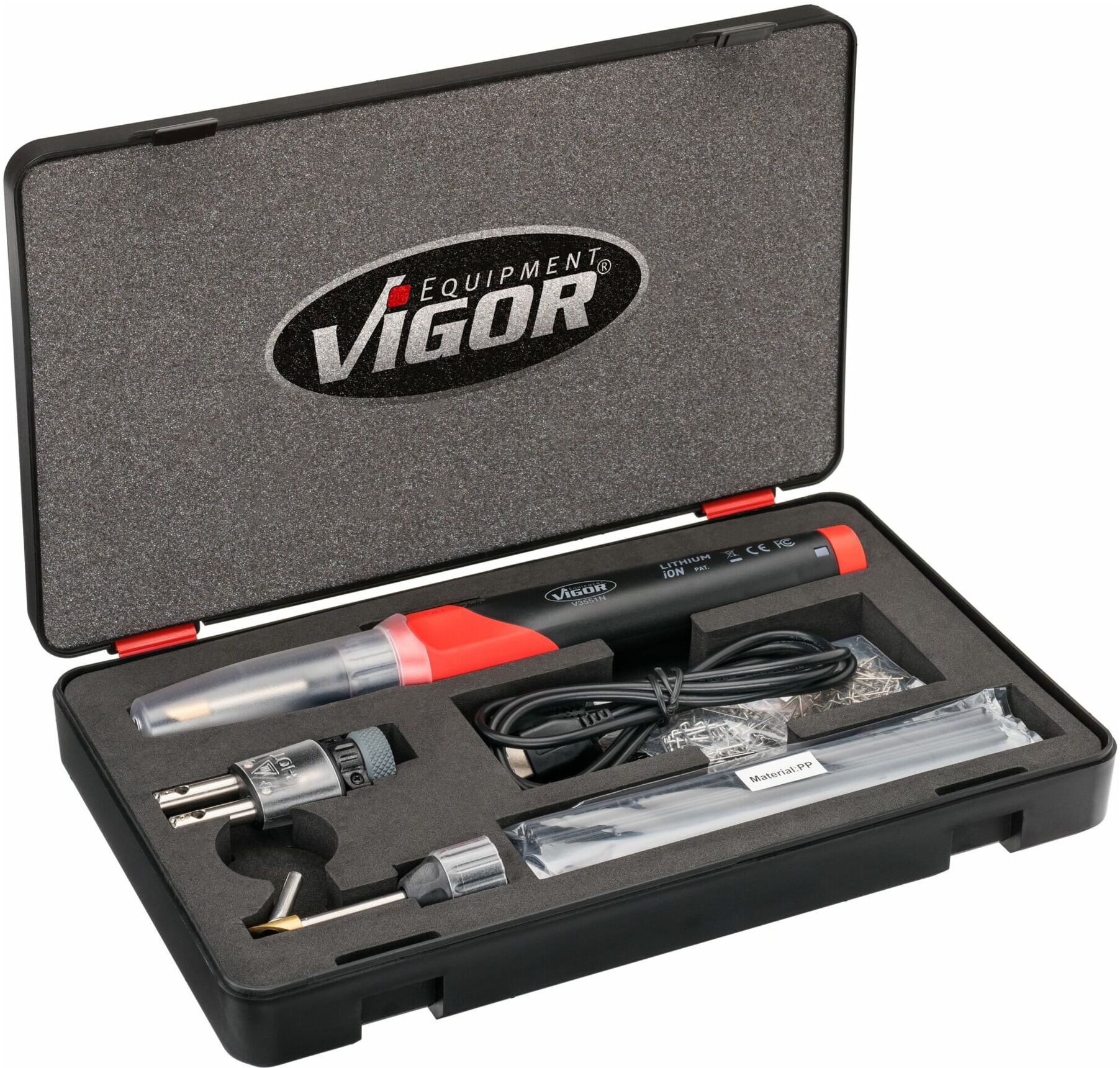 VIGOR Kunststoff-Reparatur Satz, V3551N, 134-teilig)