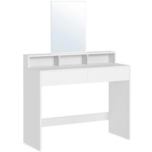 Vasagle Schminktisch RDT163W01, Spiegel & 2 Schubladen, 100x140cm