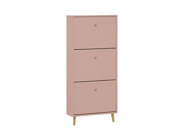 Schildmeyer Bjarne Schuhschrank 160172, apricot, 59,8 x 19,5 x 131 cm, platzsparend durch geringe Tiefe