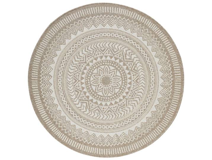 Novel Outdoorteppich, Beige, Textil, Boho, rund, Oeko-Tex® Standard 100, waschbar, Teppiche & Böden, Teppich, Outdoorteppich