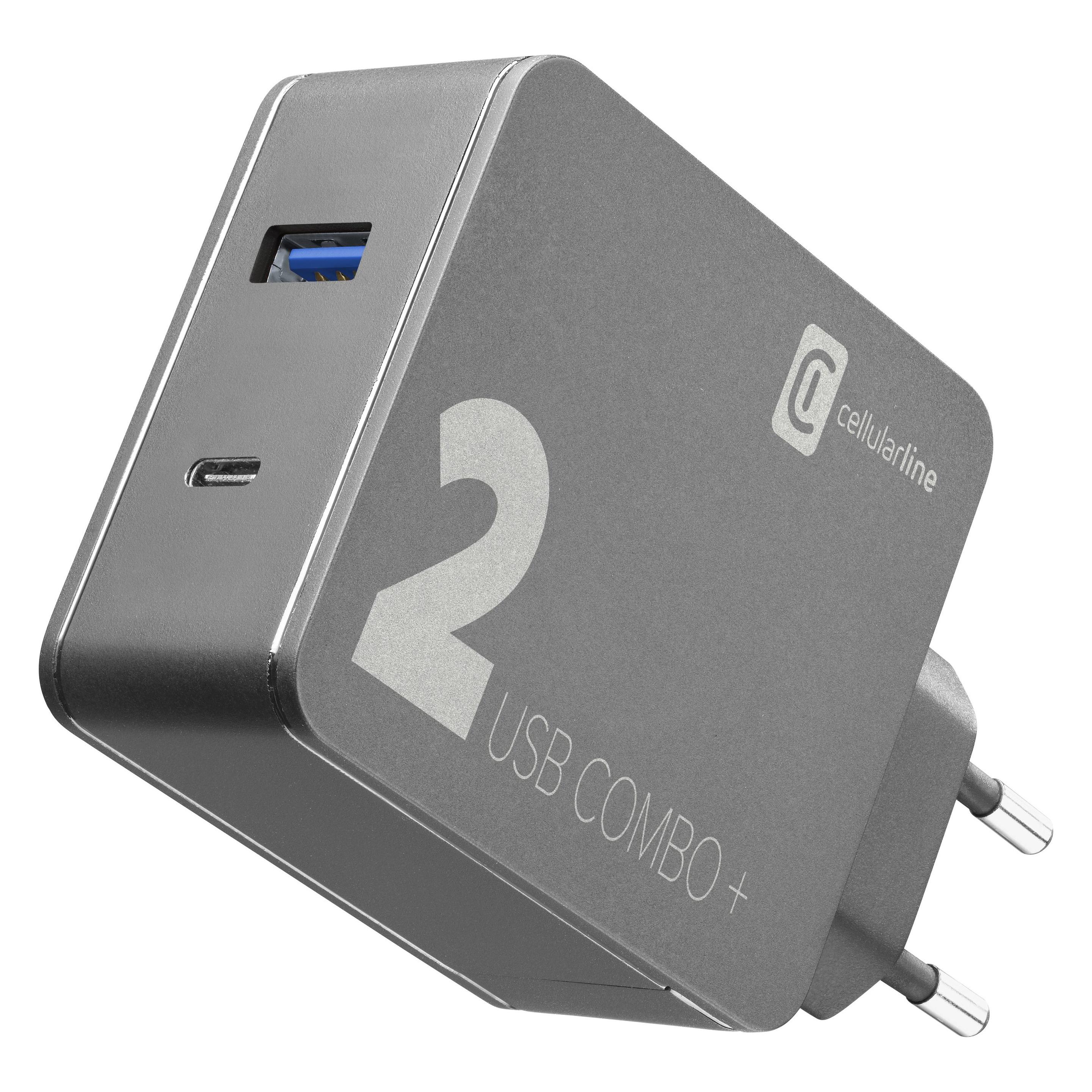 Cellularline Multipower 2 Combo Plus (48 W, 1 Port) (ACHITKITC2CQCPD48K)