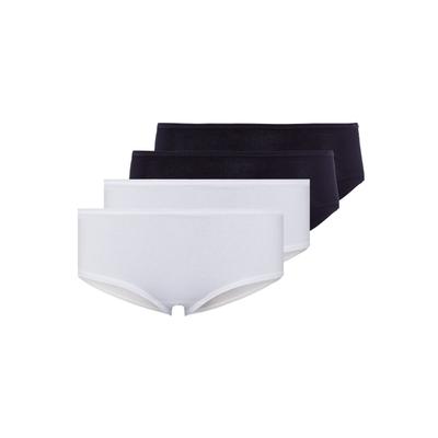 Panty SKINY "Panty Advantage Cotton Stretch Panty 4P 4er Pack", Damen, Gr. M, 4 Stk., bunt (schwarz, weiß), Unterhosen Panty