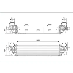 Ladeluftkühler VALEO 822934 für BMW 7er