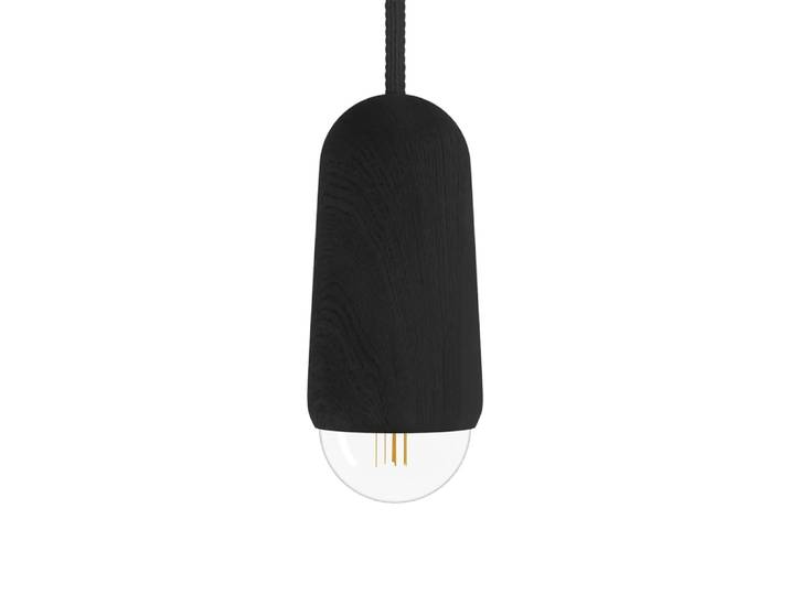 Suspension small, chêne teinté noir