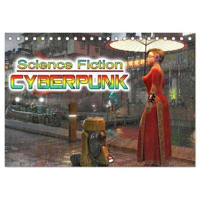 Science Fiction Cyberpunk (Tischkalender 2027 DIN A5 quer), CALVENDO Monatskalender
