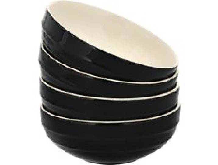SILVERCREST® Bol de service ou Set de coupelles (Set de 4 bols à snacks, Noir)