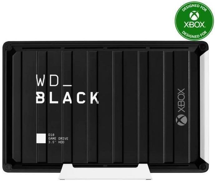 Western Digital D10, 12 TB, 3.2 Gen 2 (3.1 Gen 2), 7200 RPM, Schwarz