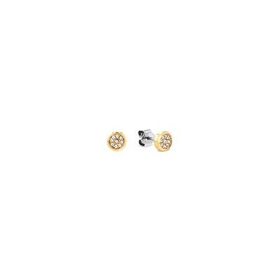 Ohrring-Set TOMMY HILFIGER "EARRING PACK", gold (gelbgoldfarben, edelstahlfarben, kristallweiß, kristallweiß), Ohrringe, Damen, Edelstahl, mit Preciosa Crystal