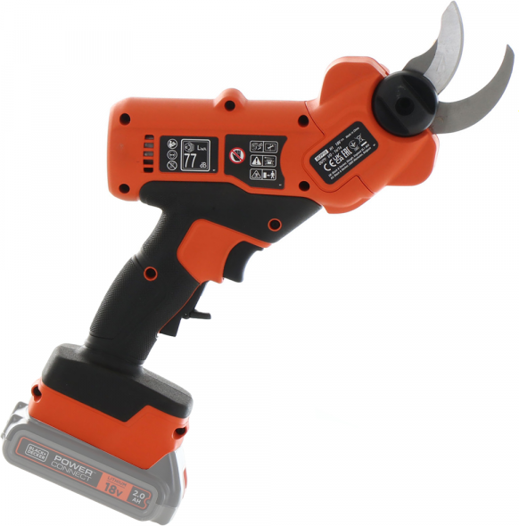 Sécateur de taille à batterie Black & Decker BCPP18D1-QW - Taille 25 mm- SANS BATTERIE NI CHARGEUR DE BATTERIE
